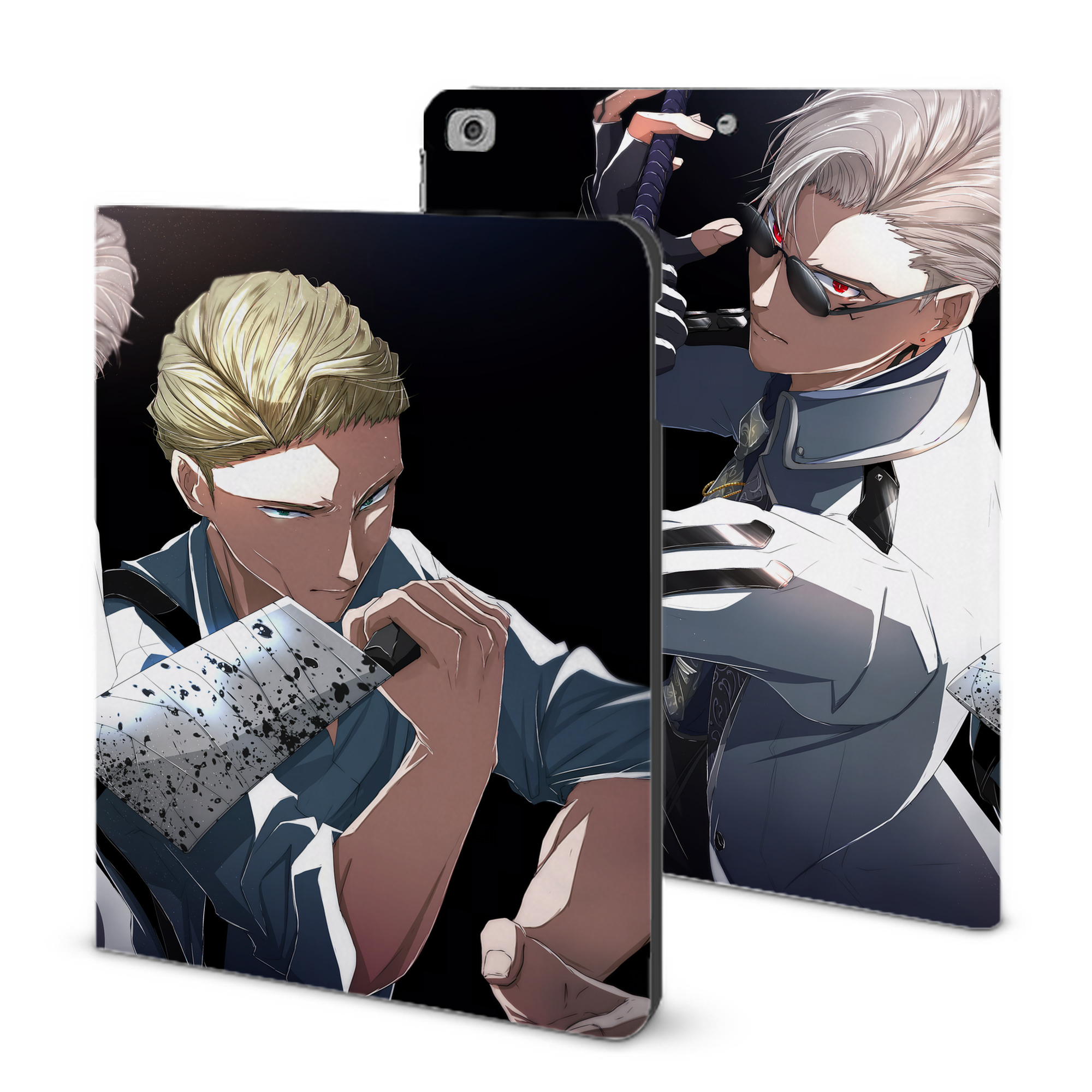 （画像用） 呪術廻戦 Jujutsu Kaisen IPad ケース ブック型 PUレザー TPU 耐衝撃 軽量 薄型 ペン収納なし 全面保護 IPad 各モデル対応